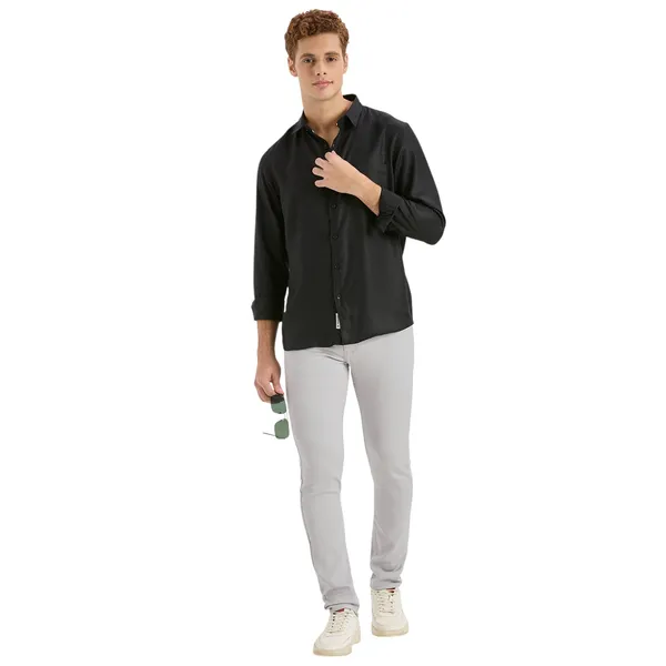 Black_Casual_Full_Sleeves_Cotton_Shirt_For_Men