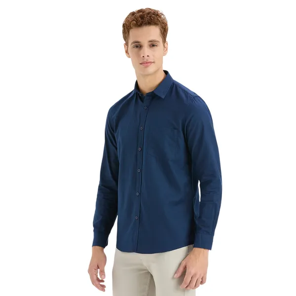 Navy_Casual_Full_Sleeves_Cotton_Shirt_For_Men