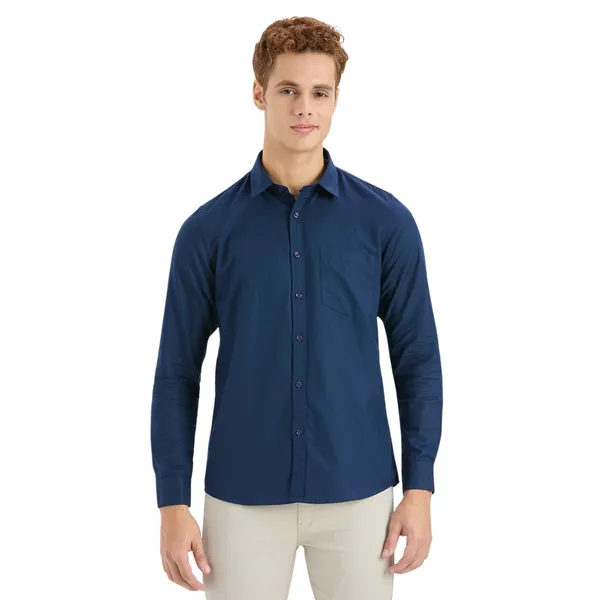 Navy_Casual_Full_Sleeves_Cotton_Shirt_For_Men