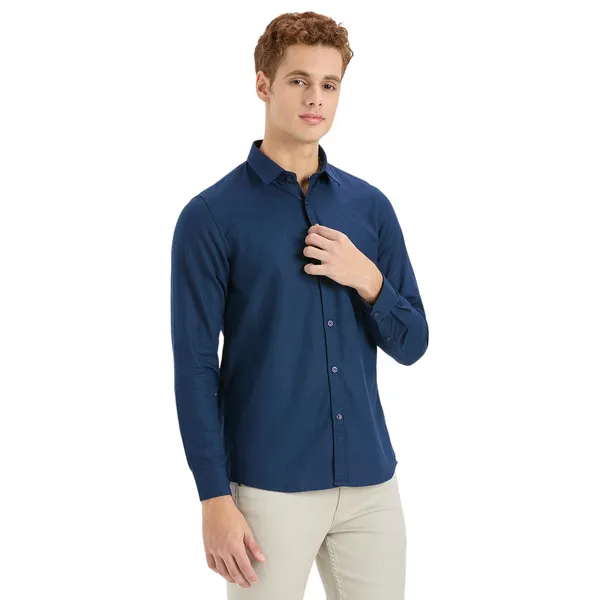 Navy_Casual_Full_Sleeves_Cotton_Shirt_For_Men