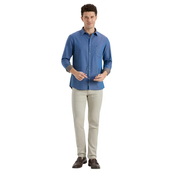 Blue_Casual_Full_Sleeves_Cotton_Shirt_For_Men