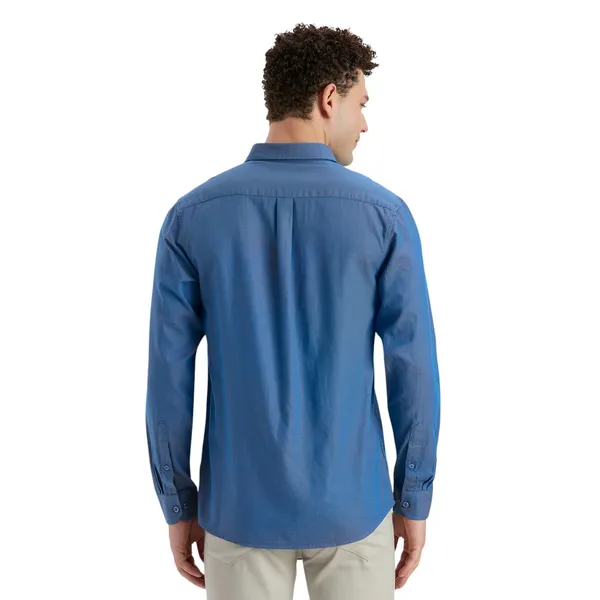 Blue_Casual_Full_Sleeves_Cotton_Shirt_For_Men