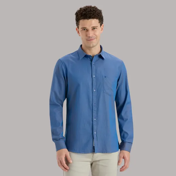 Blue_Casual_Full_Sleeves_Cotton_Shirt_For_Men