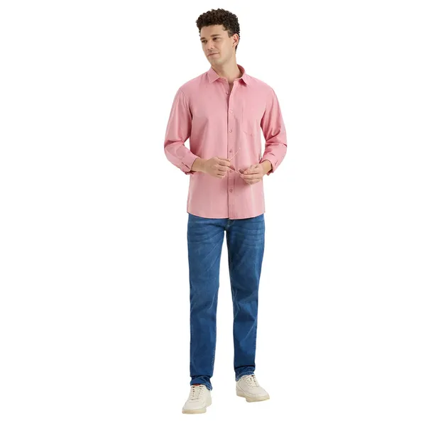Light_Coral_Casual_Full_Sleeves_Cotton_Shirt_For_Men
