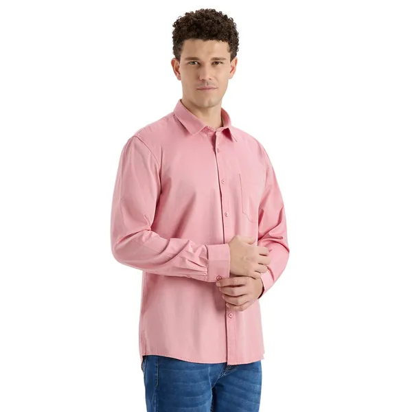 Light_Coral_Casual_Full_Sleeves_Cotton_Shirt_For_Men