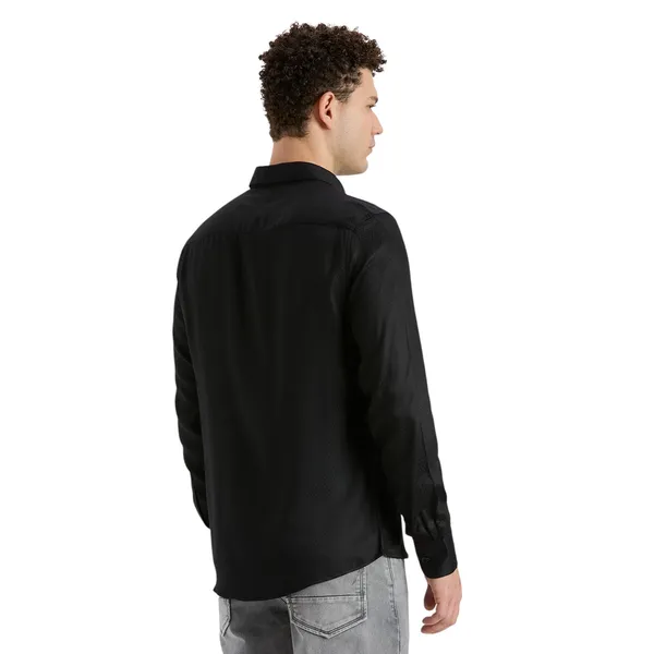 Black_Casual_Full_Sleeves_Cotton_Shirt_For_Men