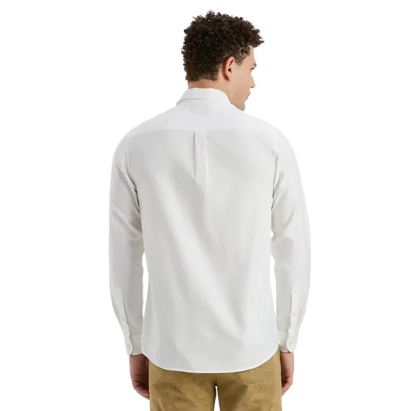 White_Casual_Full_Sleeves_Cotton_Shirt_For_Men