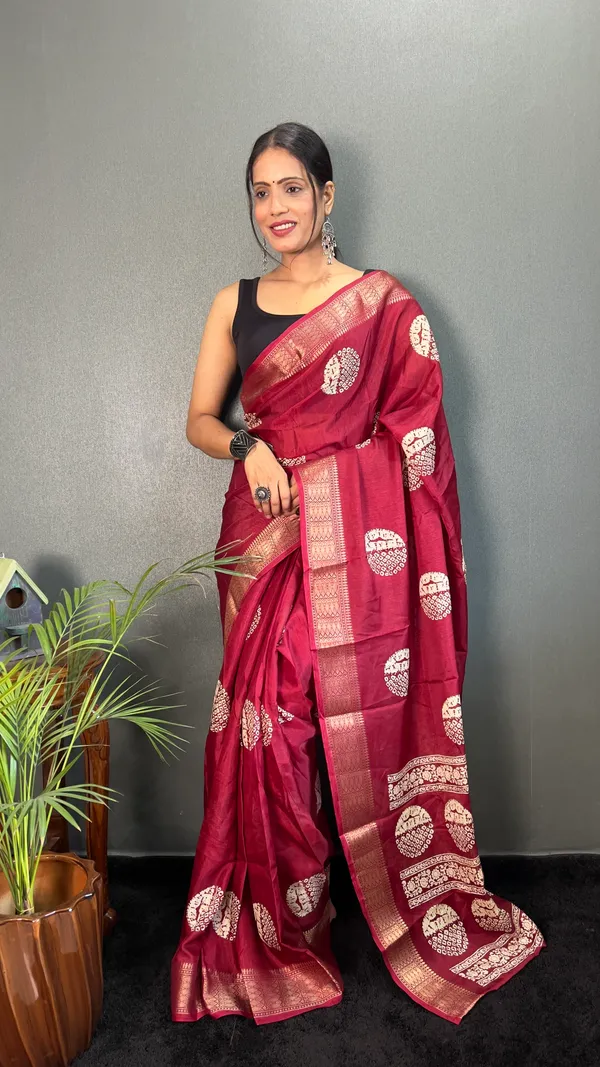 Ready_To_Wear_Soft_Cotton_Kalamkari_Saree_For_Women