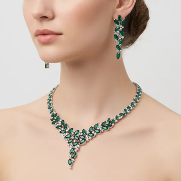 Verdant_Marquise_CZ_American_Diamond_Necklace_and_Earring_set_for_Women