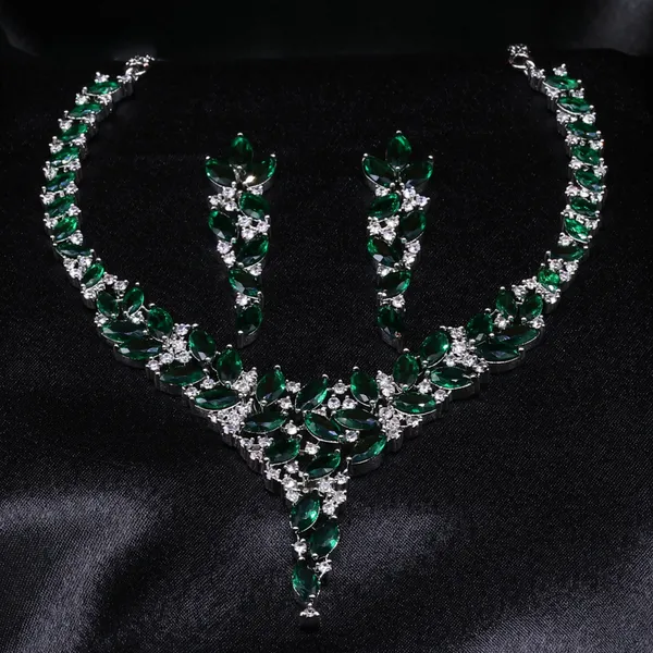 Verdant_Marquise_CZ_American_Diamond_Necklace_and_Earring_set_for_Women