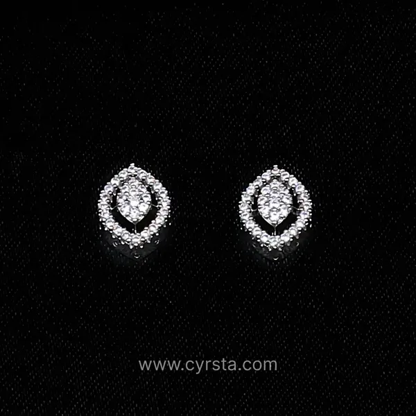 Silver_AAA_Grade_Amercian_Diamond_Stud_Earrings_Rhodium_Plating_For_Women