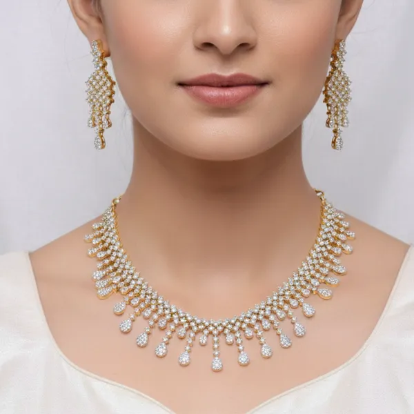 Radiant_Cascade_CZ_American_Diamond_Necklace_and_Earring_set_for_Women