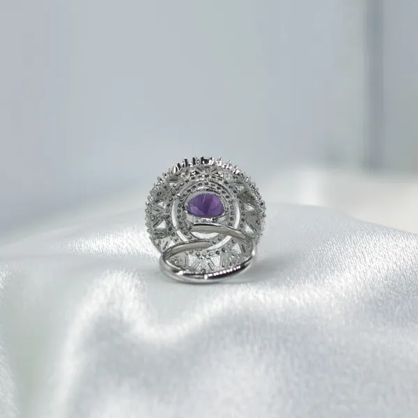 Silver_&_Violet_Amethyst_Glow_American_Diamond_Ring