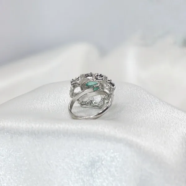 Silver_&_Turquoise_Turquoise_Halo_American_Diamond_Ring