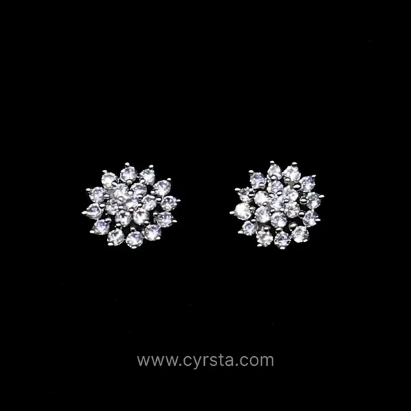 Silver_AAA_Grade_Amercian_Diamond_Stud_Earrings_Rhodium_Plating_For_Women
