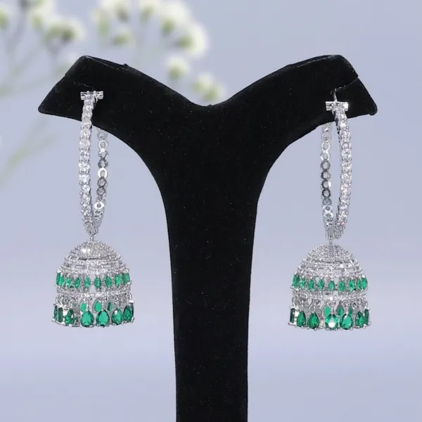 Silver_AAA_Grade_Amercian_Diamond_Stud_Earrings_Rhodium_Plating_For_Women