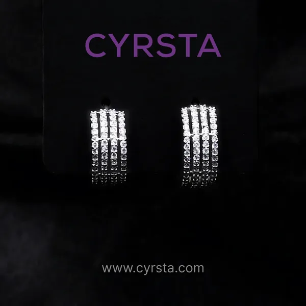 Silver_AAA_Grade_Amercian_Diamond_Stud_Earrings_Rhodium_Plating_For_Women