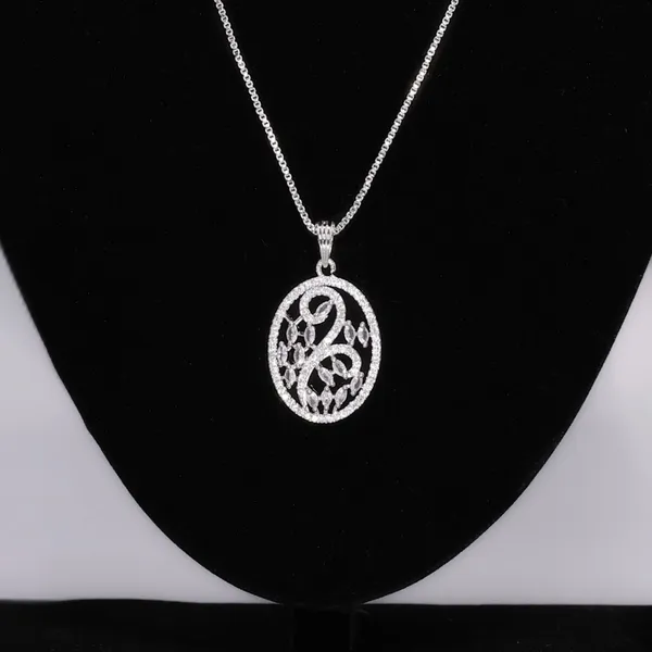 White_Mist_American_Diamond_Pendant_And_Earring_Set_For_Women