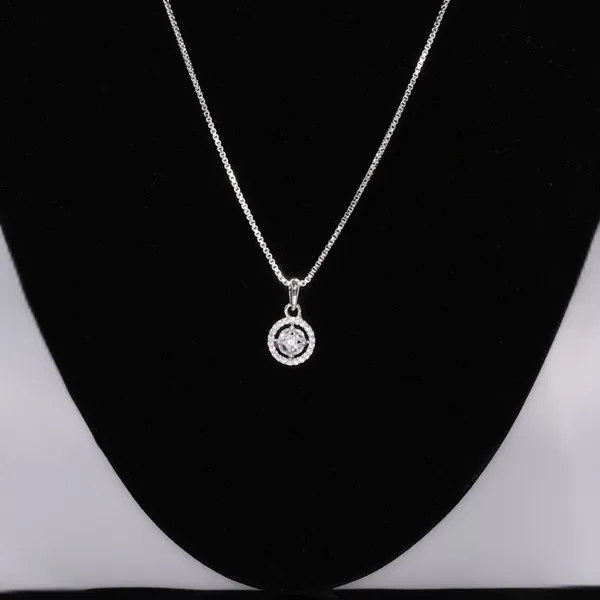 White_Mist_American_Diamond_Pendant_And_Earring_Set_For_Women