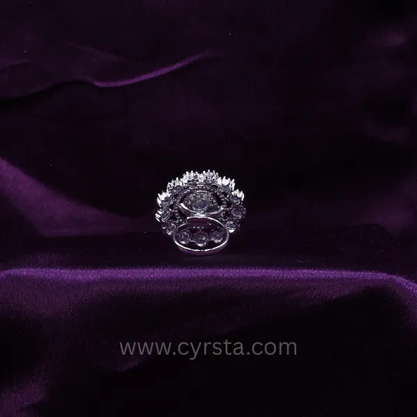 Silver_Cluster_American_Diamond_Ring