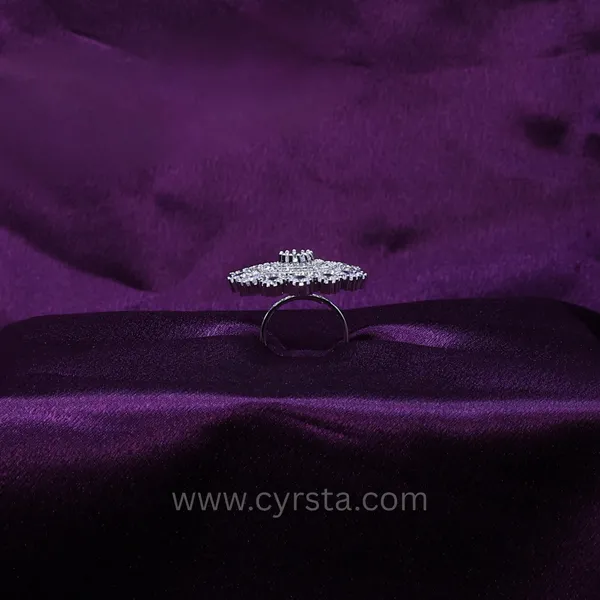 Silver_Cluster_American_Diamond_Ring