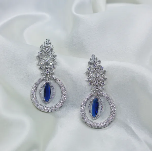 Royal_Blue_&_Silver_Crystal_Loop_Blue_Stone_American_Diamond_Earrings