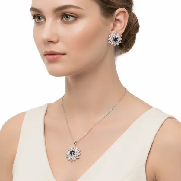 Blue_&_White_Mist_AAA_Grade_American_Diamond_Pendant_And_Earring_Rhodium_Plating_Set_For_Women