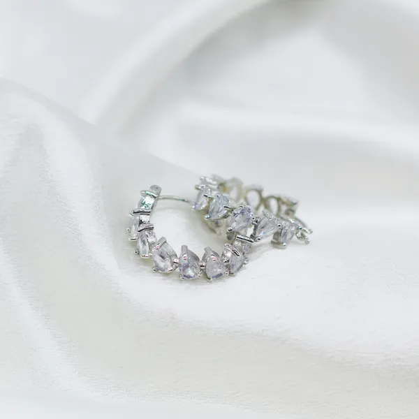 Silver_&_White_Luxe_Silver_American_Diamond_Hoop_Earrings__For_Women