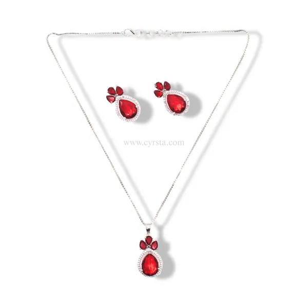 Red_Ruby_Radiance_American_Diamond_Pendant_&_Earring_Set