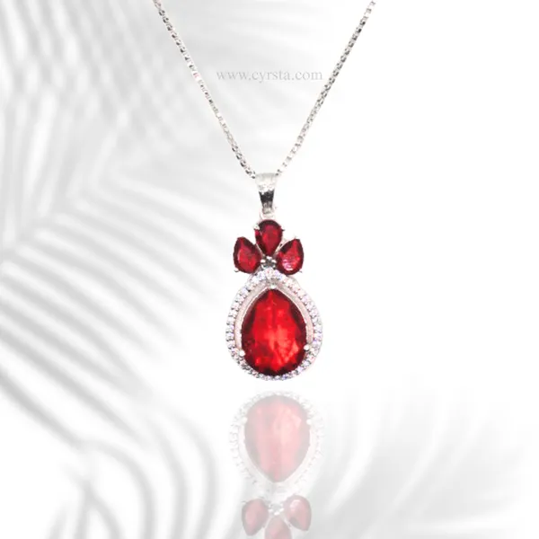Red_Ruby_Radiance_American_Diamond_Pendant_&_Earring_Set