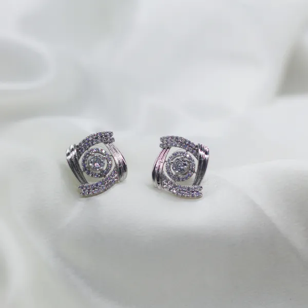 Silver_Pure_Radiance_AAA_Grade_American_Diamond_Stud_Earrings_Rhodium_Plating__For_Women