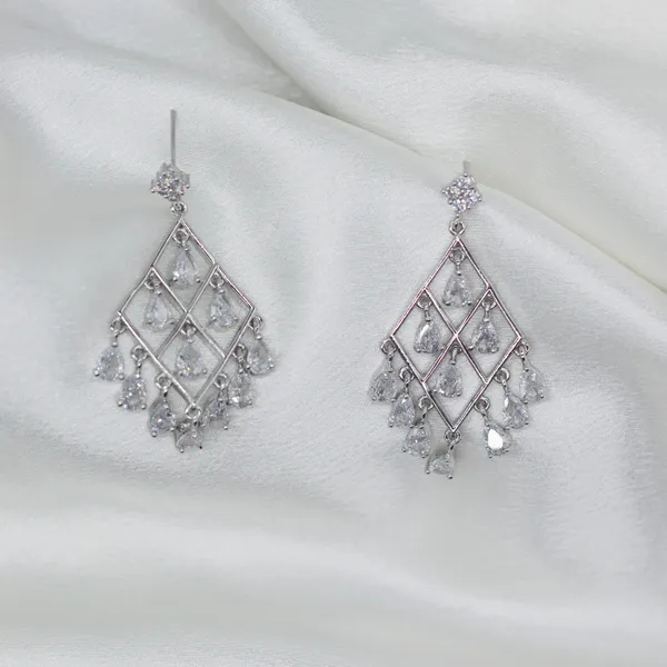 Silver_Radiant_Blossom_American_Diamond_Earrings__For_Women