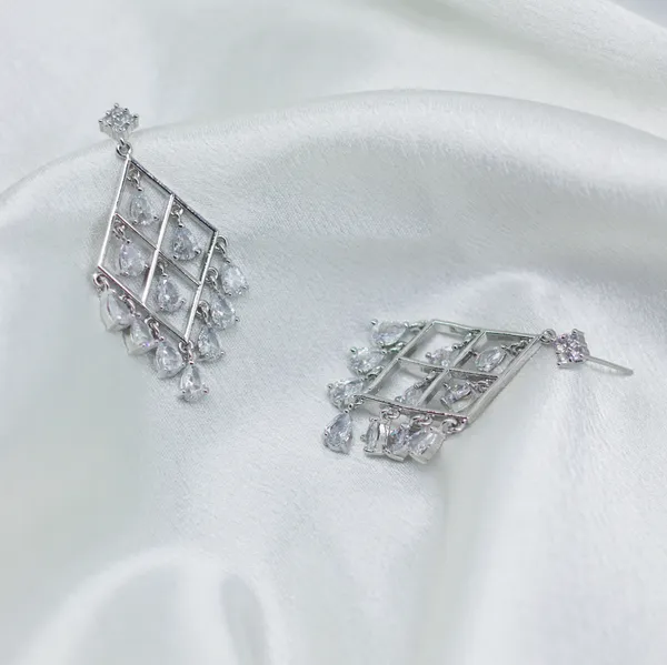 Silver_Radiant_Blossom_American_Diamond_Earrings__For_Women