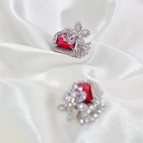 Silver_&_Red_Scarlet_Bloom_American_Diamond_Stud_Earrings__For_Women