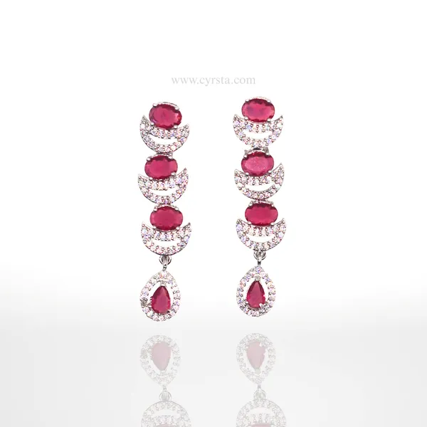 Red_&_Silver_Ruby_American_Diamond_Necklace_&_Earring_Set__For_Women