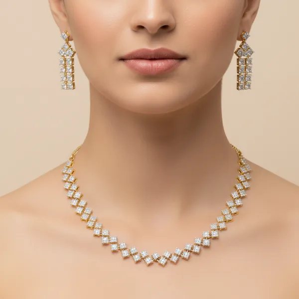 Mosaic_Radiance_CZ_American_Diamond_Necklace_and_Earring_set_for_Women