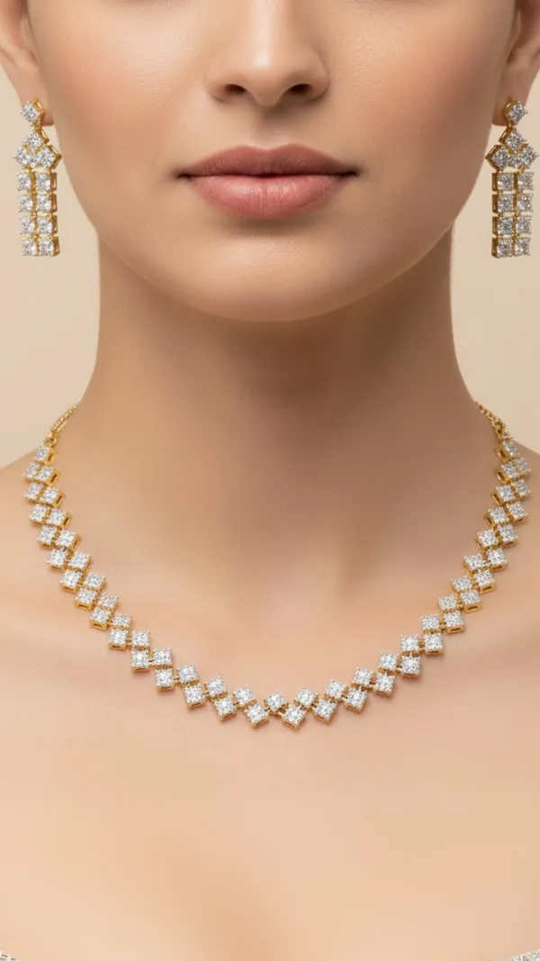Mosaic_Radiance_CZ_American_Diamond_Necklace_and_Earring_set_for_Women
