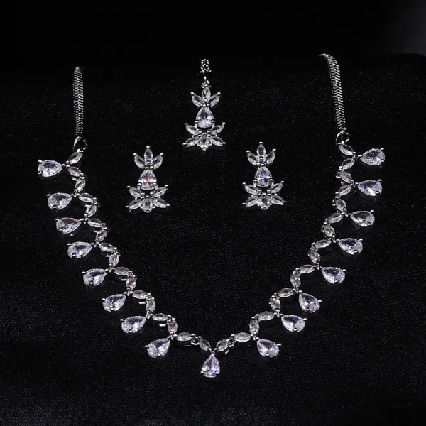 Regal_Bloom_CZ_American_Diamond_Necklace,_Earring_&_Maang_Tikka_set_for_Women