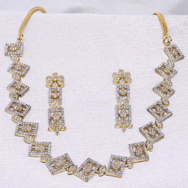 Heirloom_Frame_CZ_American_Diamond_Necklace_and_Earring_set_for_Women