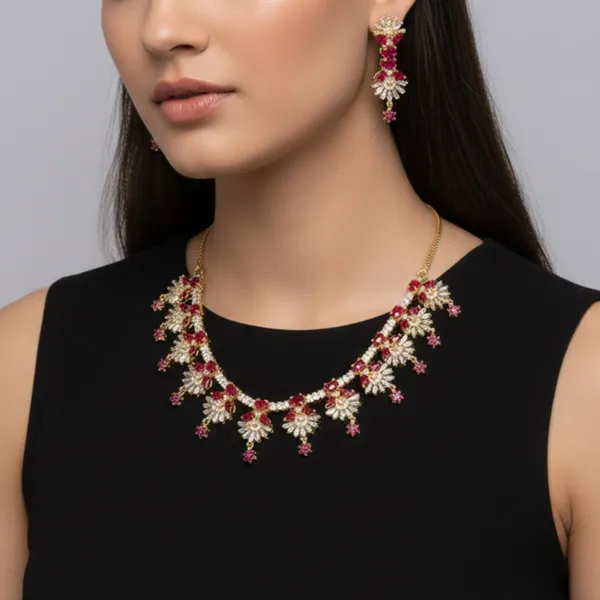Scarlet_Bloom_CZ_American_Diamond_Necklace_and_Earring_set_for_Women