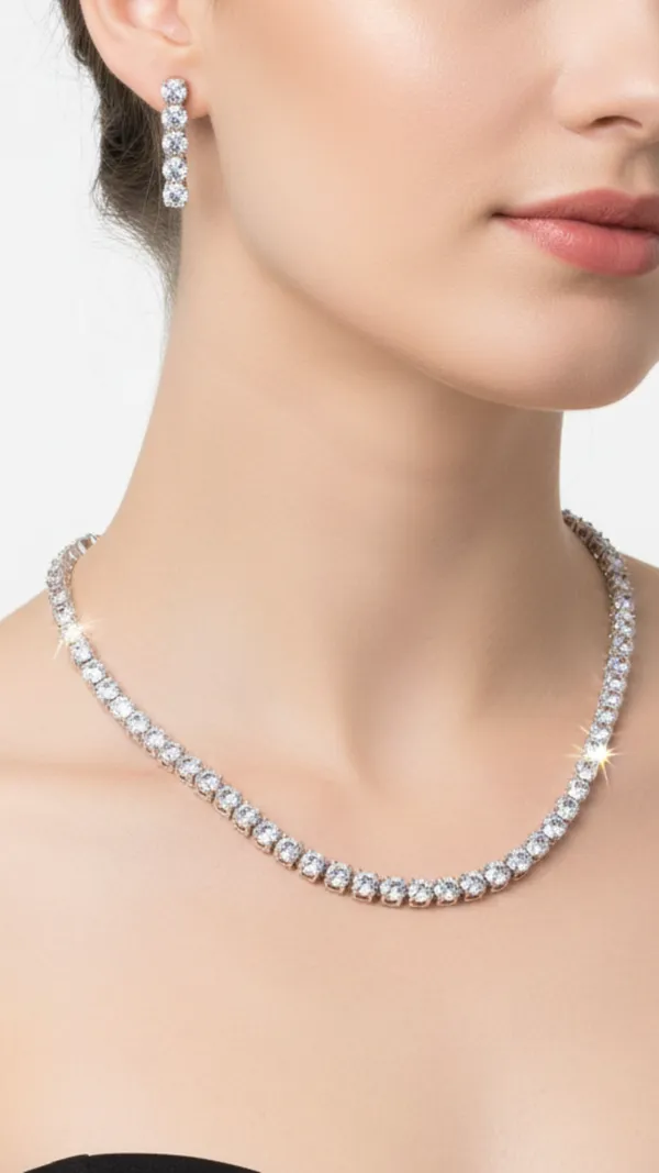 Eternity_Brilliance_CZ_American_Diamond_Necklace_and_Earring_set_for_Women
