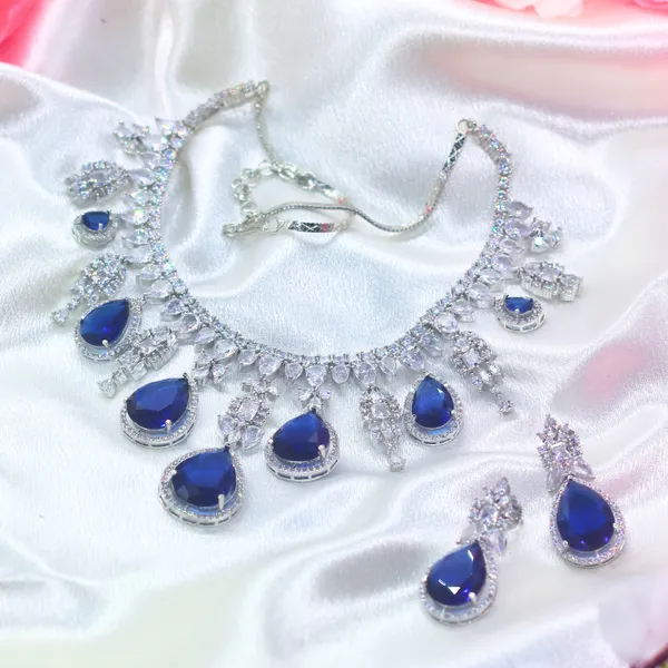 Navy_Blue_&_Silver_Sapphire_American_Diamond_Necklace_&_Earring_Set__For_Women