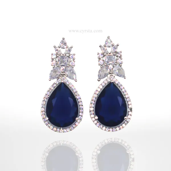 Navy_Blue_&_Silver_Sapphire_American_Diamond_Necklace_&_Earring_Set__For_Women