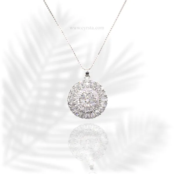 Silver_Crystal_Glamour_American_Diamond_Pendant_&_Earring_Set