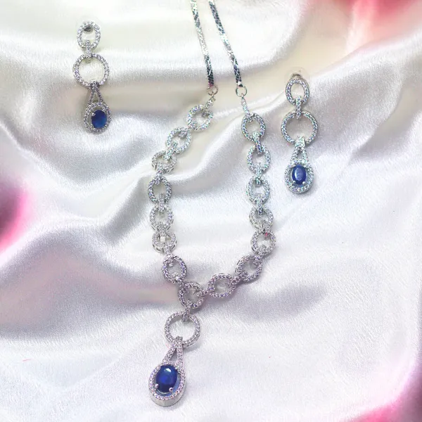 Navy_Blue_&_Silver_Elegant_Sapphire_American_Diamond_Necklace_&_Earring_Set__For_Women
