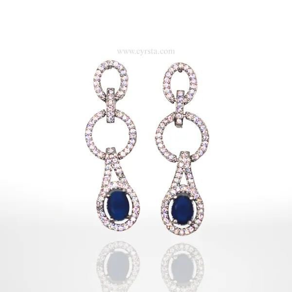 Navy_Blue_&_Silver_Elegant_Sapphire_American_Diamond_Necklace_&_Earring_Set__For_Women