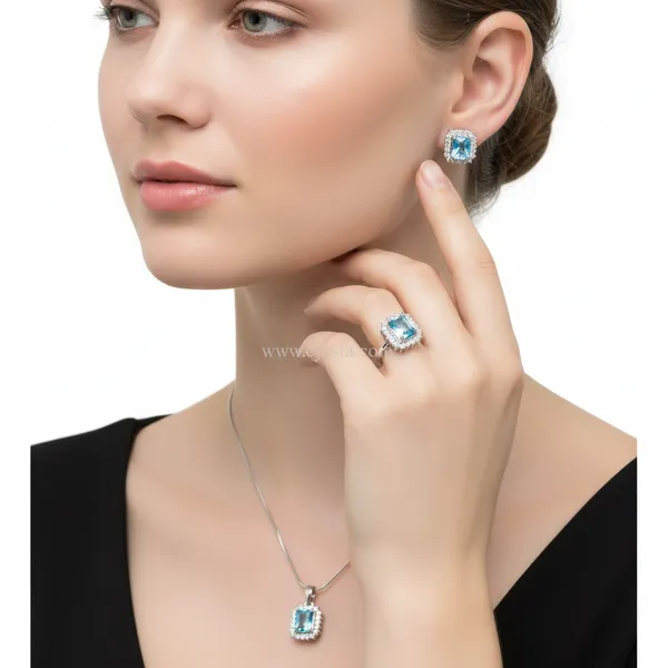 Sky_Blue_Sparkle_AAA_Grade_American_Diamond_Pendant_&_Earring_Rhodium_Plating_Set_For_Women