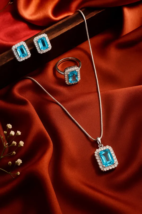 Sky_Blue_Sparkle_AAA_Grade_American_Diamond_Pendant_&_Earring_Rhodium_Plating_Set_For_Women