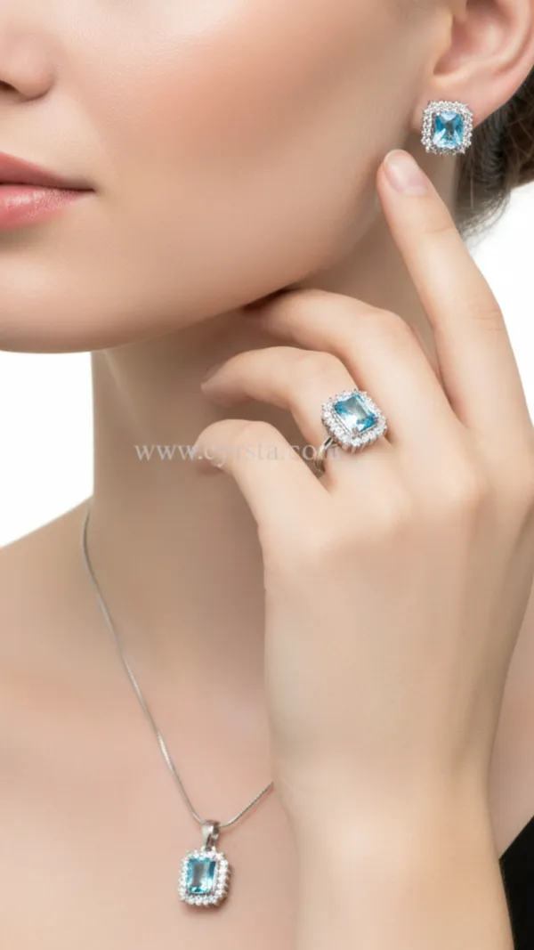 Sky_Blue_Sparkle_AAA_Grade_American_Diamond_Pendant_&_Earring_Rhodium_Plating_Set_For_Women