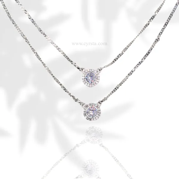 Silver_White_Solitaire_American_Diamond_Pendant_&_Earring_Set_For_Women